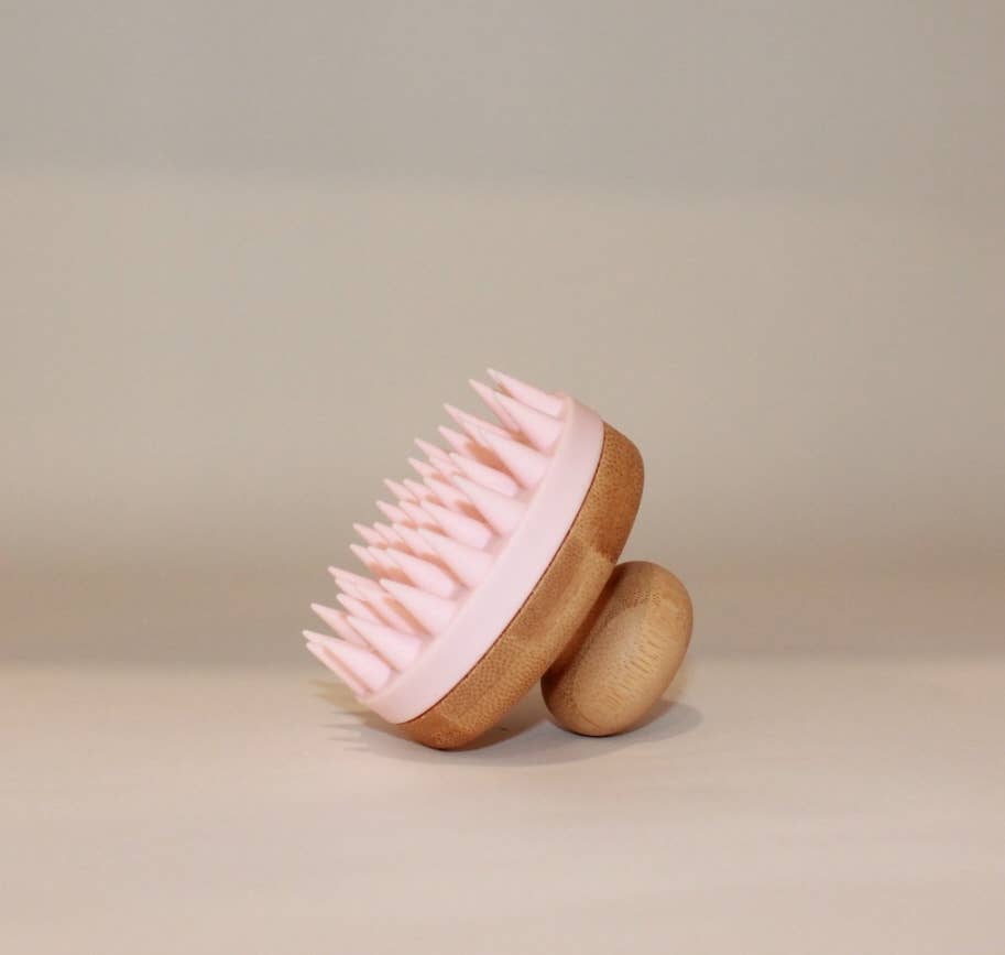 SILICONE SCALP MASSAGER: Pink