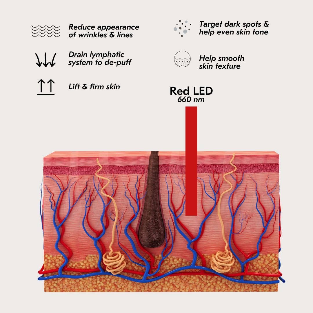 The Vitality Qi LED Gua Sha Device with Protective Pouch